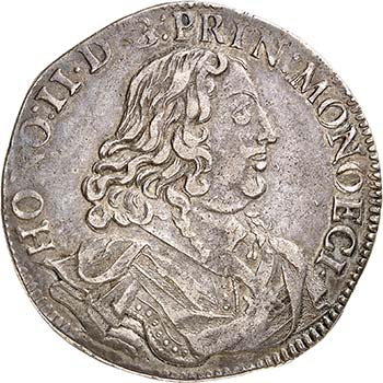 Honoré II, 1604-1662.  Ecu 1653. ... 