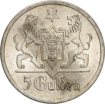 Danzig  - 5 Gulden 1927, Danzig. ... 
