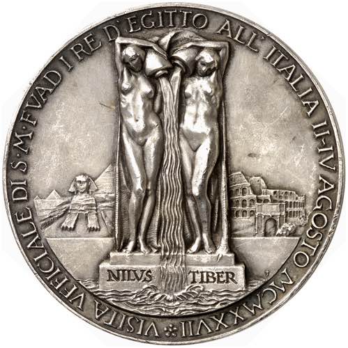 Fuad I, 1922-1936. Médaille en ... 