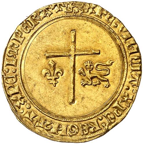 Henri VI, 1422-1453. Angelot dor ... 