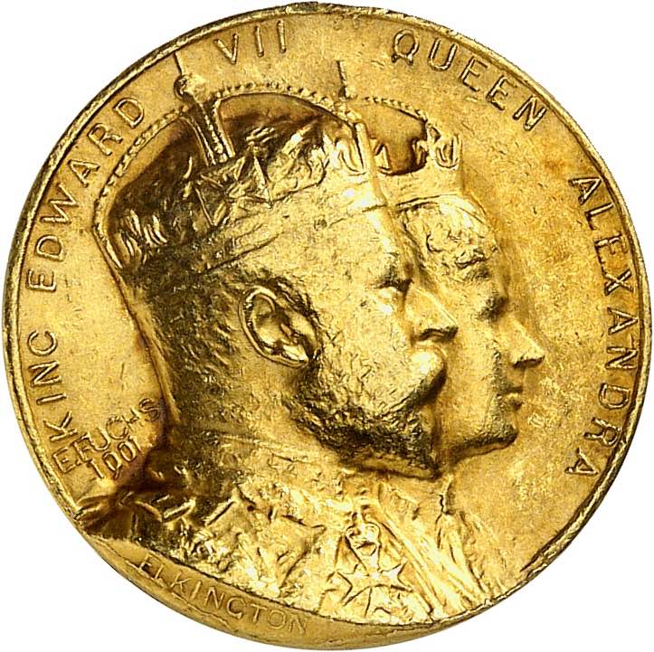 Edouard VII, 1901-1910. Médaille ... 