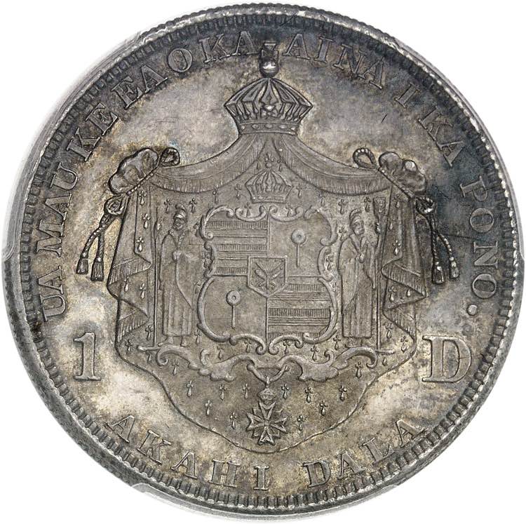 Kalakaua I, 1874-1891. Dollar ... 