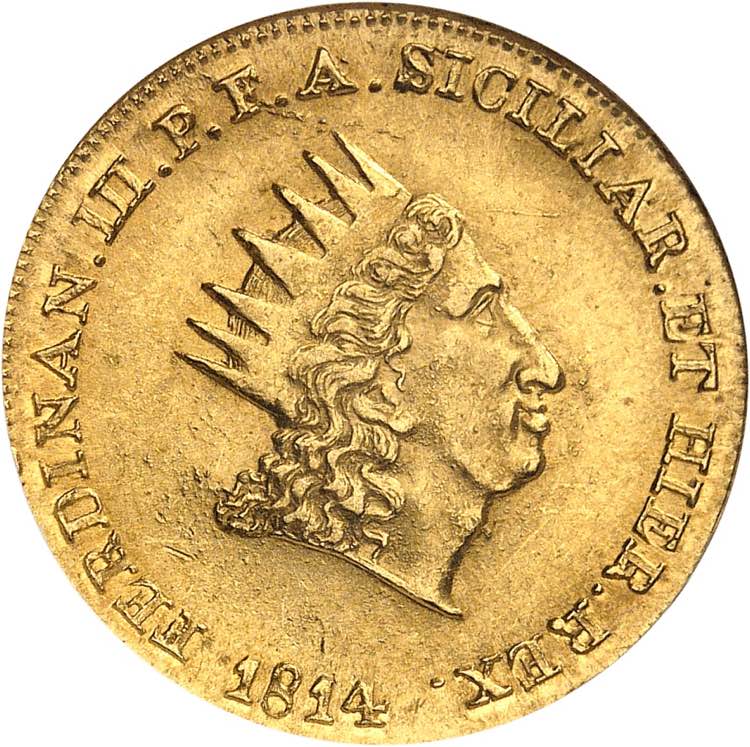 Sicile. Ferdinand III, 1814-1816. ... 