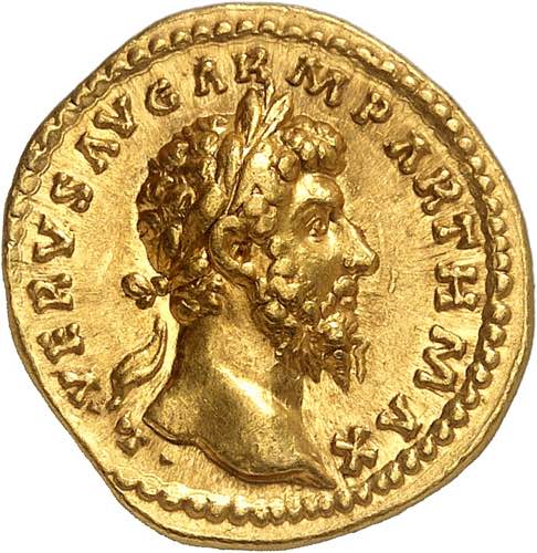 Lucius Verus 161-169. Aureus 165, ... 