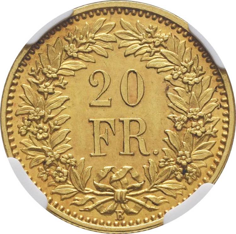 Confédération. 20 Francs 1871 B, ... 