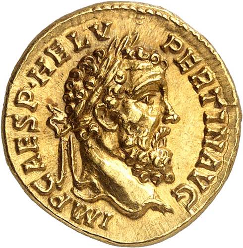 Pertinax 193. Aureus 193, Rome. ... 