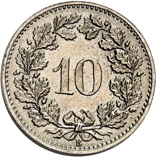 Confédération. 10 Centimes 1876 ... 