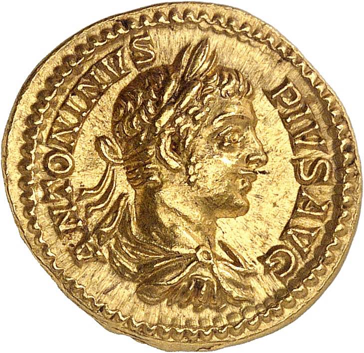 Caracalla 198-217. Aureus 205, ... 