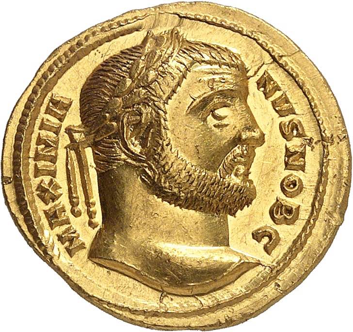 Galère César 293-305. Aureus ... 