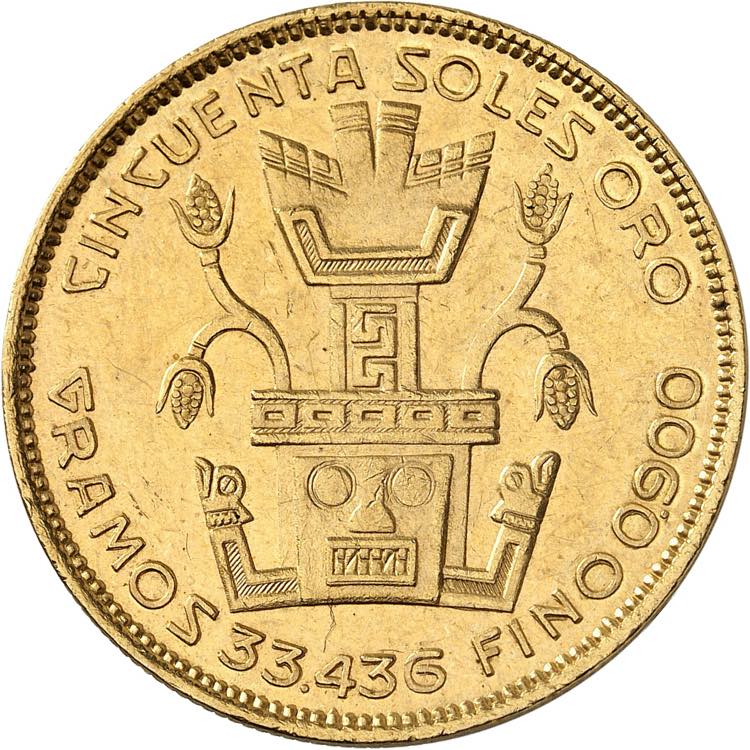 République, 1821-. 50 Soles 1930. ... 