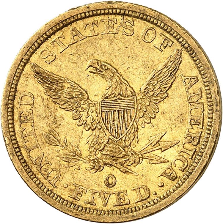 5 Dollars 1844 O, New Orleans. ... 