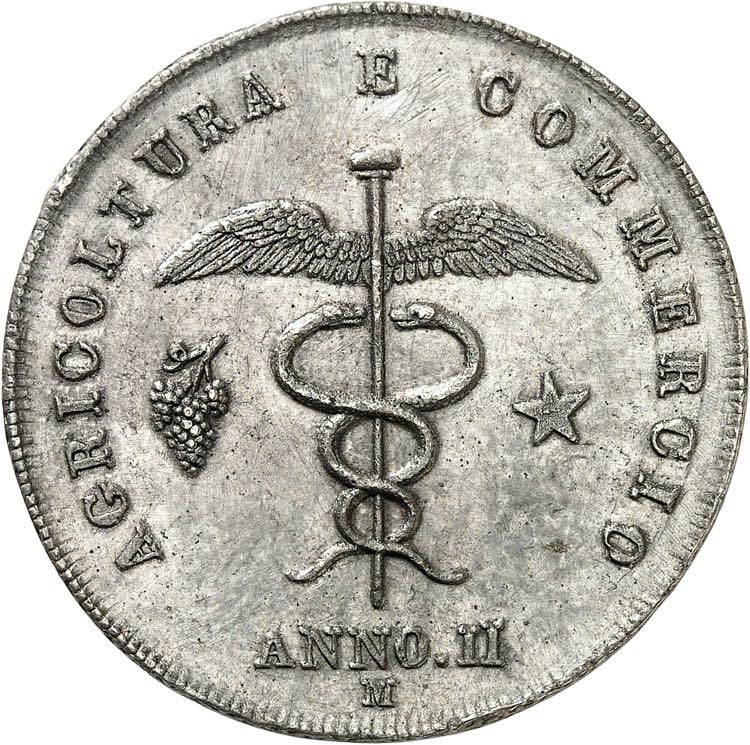 Lombardie, 5 Lire An II (1803) M, ... 
