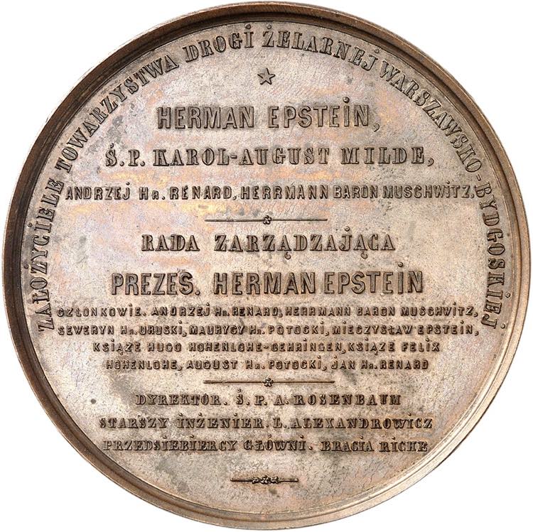 Médaille en bronze 1862 ... 