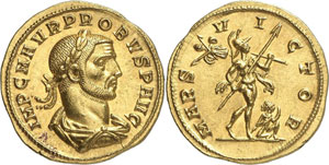 Probus 276-282. Aureus 276-282, Siscia. ... 