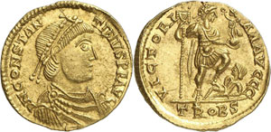 Constantin III 407-411. Solidus 408-411, ... 