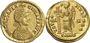 Galla Placidia, mère de Valentinien III, ... 