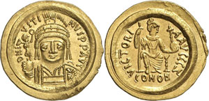 Justin II 565-578. Solidus, Ravenne. 4,46g. ... 