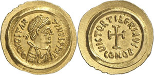 Tibère II Constantin 578-582. Trémissis, ... 