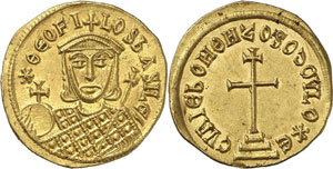 Theophilus 829-842. Solidus 829-831. 4,44g. ... 