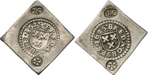 1625 Breda. - Lot de deux pièces de 20 Sols ... 