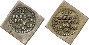 1625 Breda. - Lot de quatre pièces de 2 ... 