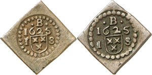1625 Breda. - Lot de deux pièces de 1 Sol ... 