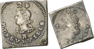 1709 Tournai - Lot de deux pièces de 20 ... 