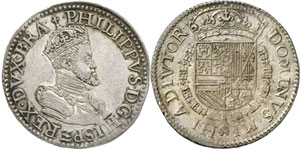 Brabant - Philippe II, 1555-1598. Daldre non ... 