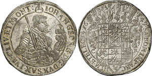 Saxe - Johann Georg I, 1615-1656. Taler ... 