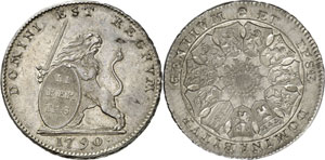 Etats Belgiques Unis, 1789-1790. Lion ... 