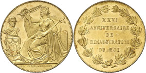 Léopold I, 1831-1865. Module de 40 Francs ... 