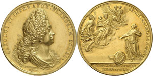 Flandre - Charles VI, 1711-1740. Médaille ... 