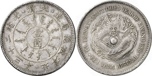 Chihli - Dollar en argent 1897. Valeur ... 