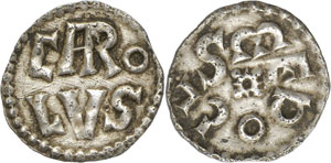 Carolingiens - Charlemagne, 768-814. Denier ... 