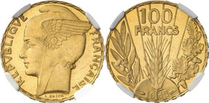 Epoque contemporaine - 100 Francs 1935. FLAN ... 
