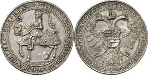 Ferdinand I, 1558-1564. Zwitter-Schautaler ... 
