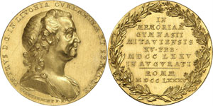 Pierre Biron, 1769-1795. Médaille en or au ... 