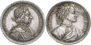 Auguste II, 1697-1706. Médaille en argent ... 