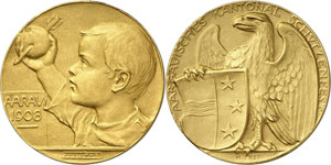 Argovie - Médaille en or émise à ... 
