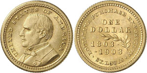 USA - Dollar commémoratif en or émis à ... 