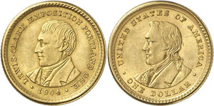 USA  - Dollar commémoratif en or émis à ... 