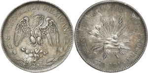 MEXIQUE  - Peso 1915. Un second exemplaire. ... 