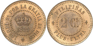 PHILIPPINES - Isabelle II, 1833-1868. 2 ... 