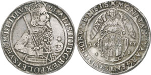 POLOGNE - Ladislas IV Vasa, 1632-1648. Taler ... 