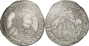 POLOGNE - Taler 1659 (date regravée sur ... 