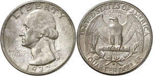 1/4 Dollar 1932 D, Denver. Un deuxième ... 