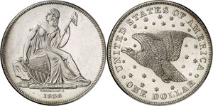 1 Dollar «Gobrecht» 1836. La Liberté ... 