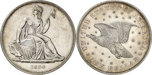 1 Dollar Â«GobrechtÂ» 1836. FRAPPE ... 