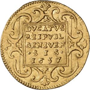 Double-ducat 1657/6 AC. · POST · TENEBRAS ... 