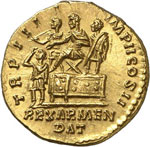 Lucius Verus 161-169.  Aureus 163-164.  L ... 